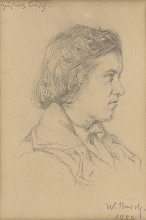 Lot 6672, Auction  127, Busch, Wilhelm, Bildnis des Bruders Gustav Busch