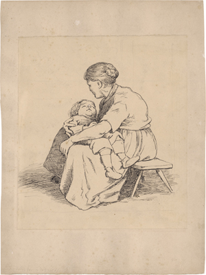 Lot 6680, Auction  127, Thoma, Hans, Mutter mit schlafendem Jungen