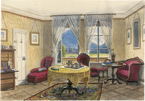 Lot 6695, Auction  127, Peters, Pieter Francis, Salon, wohl der Großfürstin Olga Nikolajewna in Interlaken