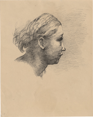 Los 6705 - Eysen, Louis - Halbfigur einer jungen Frau mit Schleier - 1 - thumb