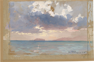 Lot 6706, Auction  127, Deutsch, 1896. Wolkenstimmung über Capri