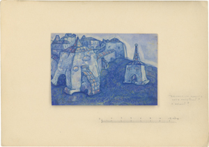 Lot 6723, Auction  127, Roerich, Nicholas, Bühnenbildentwurf zum Theaterstück Prinzessin Maleine von Maurice Maeterlinck