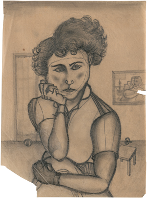 Lot 6912, Auction  127, Rainer, Arnulf, Bildnis Maria Lassnig
