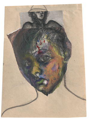 Lot 6916, Auction  127, Rainer, Arnulf, Gesicht, darüber junge Frau stehend