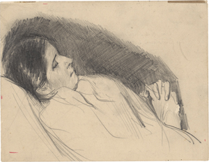 Lot 7004, Auction  127, Liebermann, Max, Martha Liebermann, schlafend