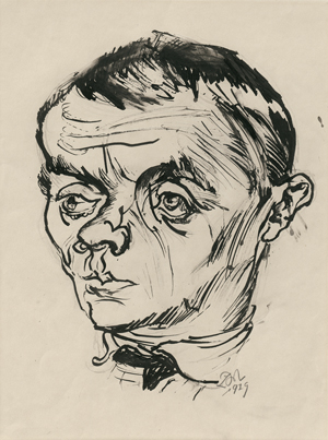 Lot 7039, Auction  127, Meidner, Ludwig, Männerbildnis