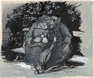 Lot 7040, Auction  127, Zille, Heinrich, Paar auf der Bank
