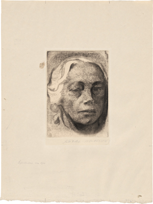 Lot 7043, Auction  127, Kollwitz, Käthe, Selbstbildnis