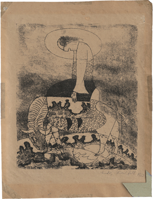 Lot 7091, Auction  127, Hirschfeld-Mack, Ludwig, Reiter auf Stier