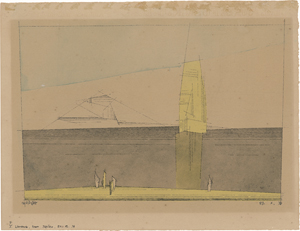 Lot 7102, Auction  127, Feininger, Lyonel, Ohne Titel (Meereslandschaft mit gelbem Segelboot und Insel)