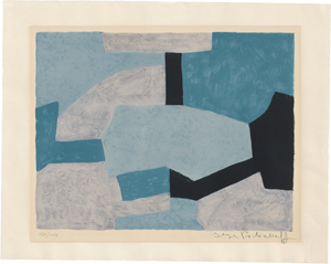 Lot 7152, Auction  127, Poliakoff, Serge, Composition grise, verte et bleue