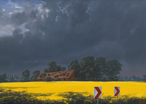 Lot 7261, Auction  127, Koeppel, Matthias, Rapsfeld vor dem Gewitter