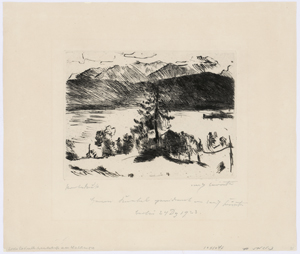 Lot 8023, Auction  127, Corinth, Lovis, Lärche am Walchensee