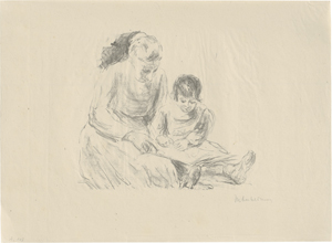 Lot 8073, Auction  127, Liebermann, Max, Wärterin mit Kind