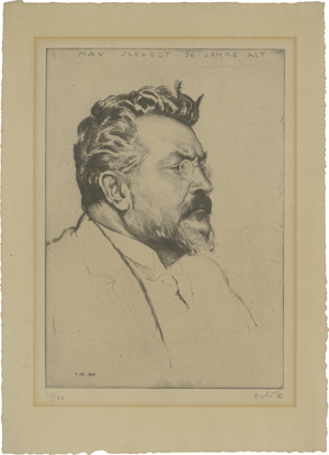 Lot 8096, Auction  127, Orlik, Emil, Portrait Max Slevogt - 50 Jahre alt