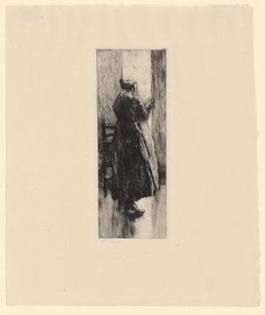 Lot 8127, Auction  127, Ury, Lesser, Näherin: Holländische Bäuerin beim Einfädeln