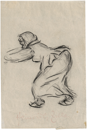 Lot 8135, Auction  127, Zille, Heinrich, Zerrendes Weib in Holzpantinen