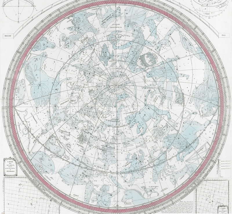 Lot 4, Auction  127, Chrysologue, Petrus, Planisphère céleste Boréal projeté sur le plan de l'équateur