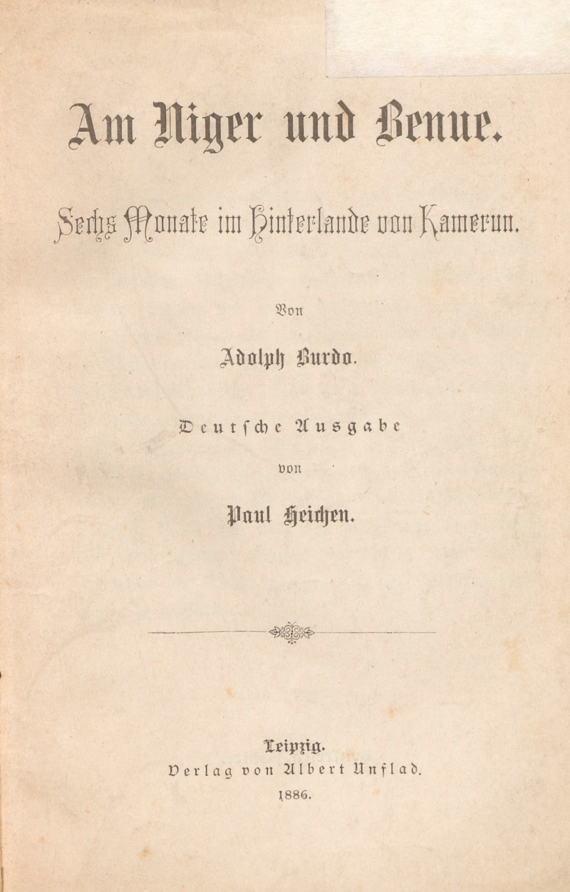 Lot 44, Auction  127, Burdo, Adolph, Am Niger und Benue