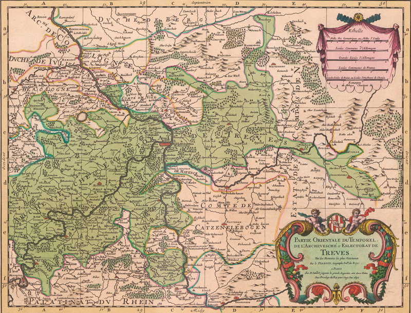 Lot 212, Auction  127, Deutschland, Konvolut von 6 kolorierten Kupferkarten