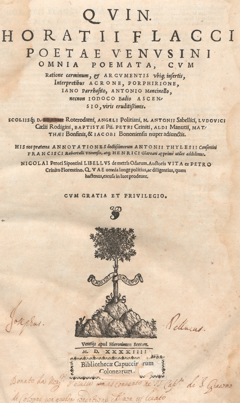 Lot 1134, Auction  127, Horatius Flaccus, Quintus, Omnia poemata