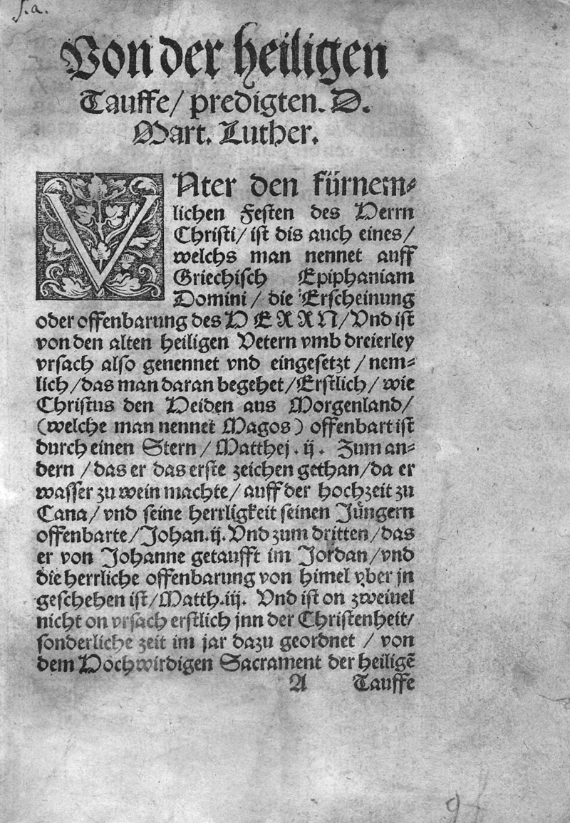 Lot 1156, Auction  127, Luther, Martin, Von der heiligen Tauffe