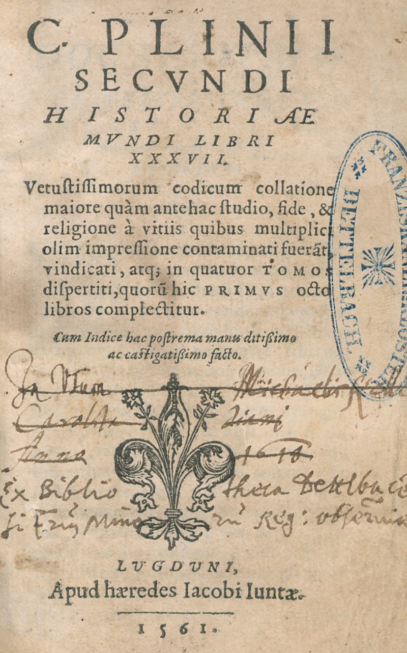 Lot 1182, Auction  127, Plinius Caecilius Secundus, Gaius, Historaiae mundi libri XXXVII