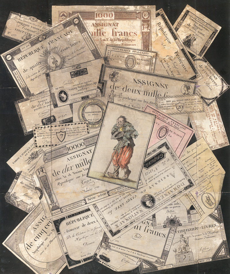 Lot 1280, Auction  127, Hunin, Joseph, Trompe l'Oeil with French Assignats