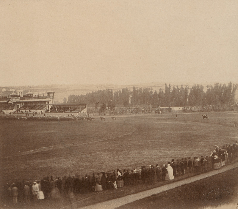Lot 4061, Auction  127, Dubois de Nehaut, Louis-Pierre-Théophile, Military exercise at the Longchamp Hippodrome, Bois de Bologne