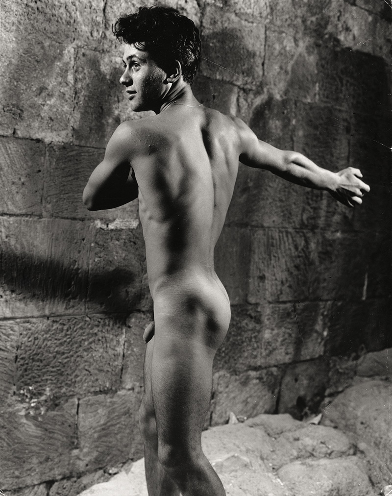 Lot 4195, Auction  127, Helbig, Konrad, Young male nude with outstretched arm
