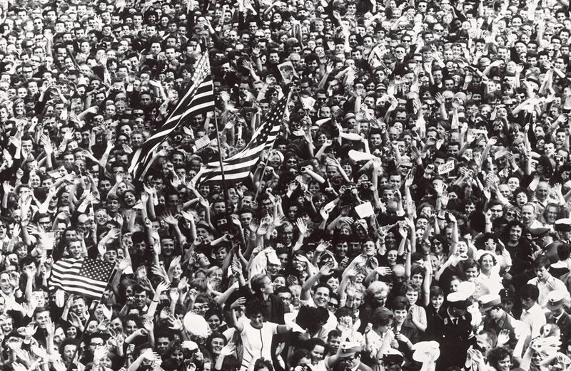 Lot 4201, Auction  127, Jacoby, Max, Crowds listening to John F. Kennedy speaking in front of Rathaus Schöneberg