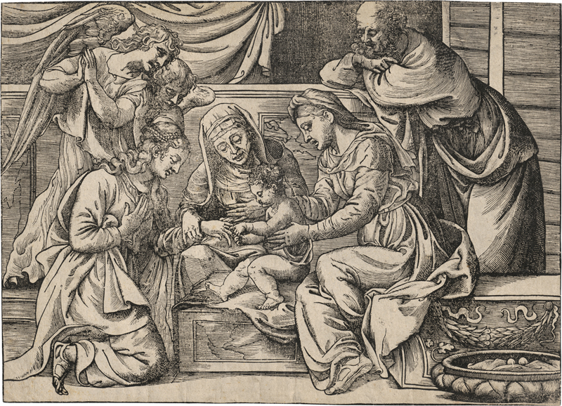 Lot 5026, Auction  127, Boldrini, Nicolò, Die mystische Vermählung der hl. Katharina. 