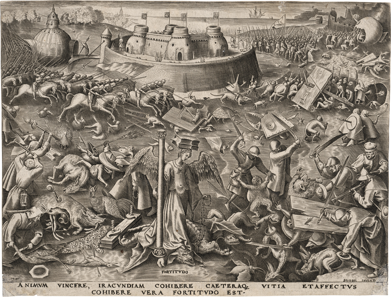 Lot 5035, Auction  127, Bruegel d. Ä., Pieter, Fortitudo -Tapferkeit
