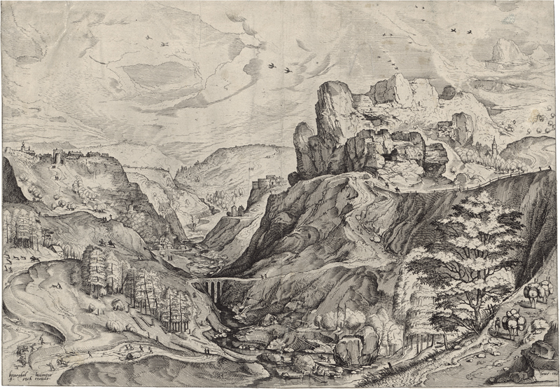 Lot 5038, Auction  127, Bruegel d. Ä., Pieter - nach, Alpine Landschaft mit tiefem Tal