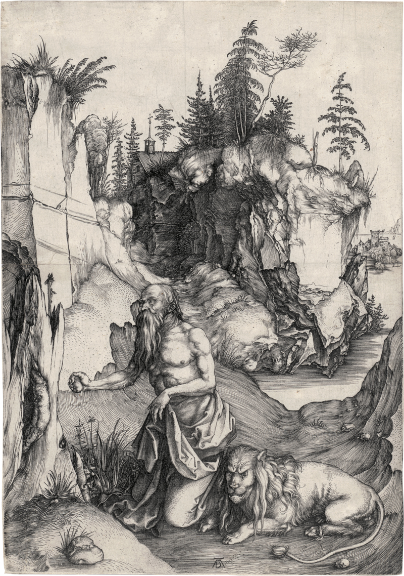 Lot 5071, Auction  127, Dürer, Albrecht, Die hl. Hieronymus in der Wüste