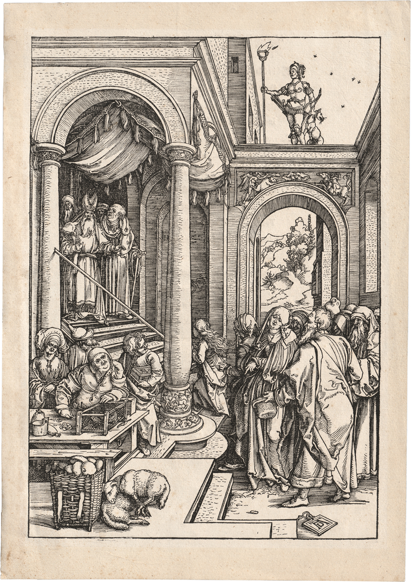 Lot 5094, Auction  127, Dürer, Albrecht, Mariens Tempelgang
