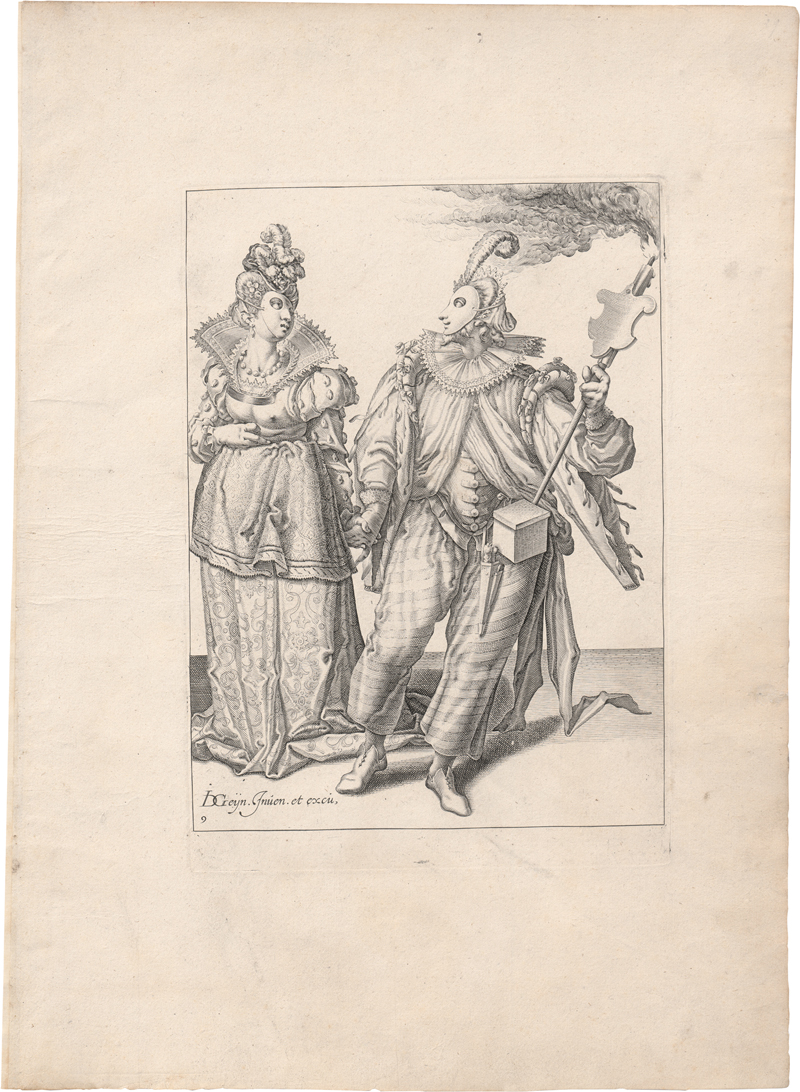 Lot 5116, Auction  127, Gheyn II, Jacques de - nach, Eine Frau an der Hand von einem Musiker geführt