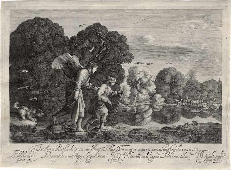 Lot 5120, Auction  127, Goudt, Hendrik, Tobias und der Engel (Der "kleine" Tobias)