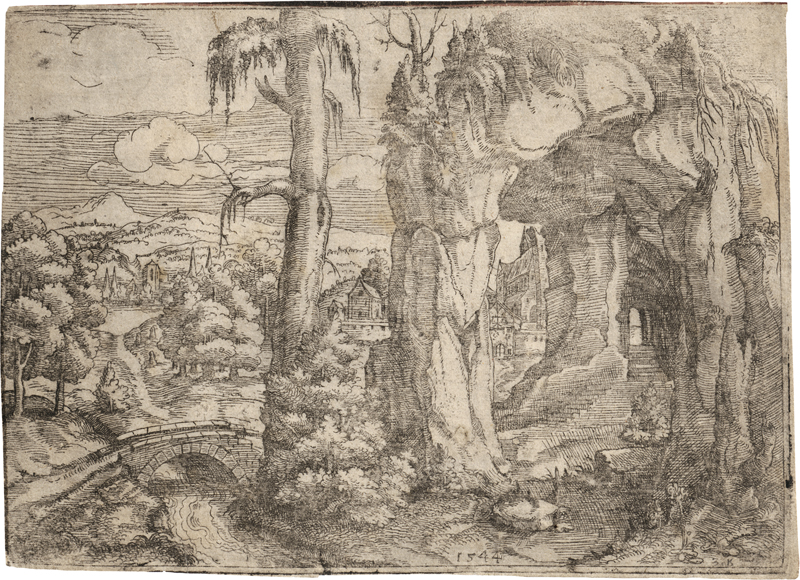Lot 5136, Auction  127, Lautensack, Hanns, Die Landschaft mit dem Felsentor