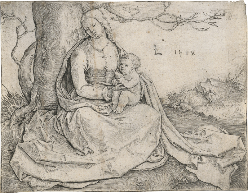 Lot 5143, Auction  127, Leyden, Lucas van, Die Jungfrau mit dem Kind unter einem Baum
