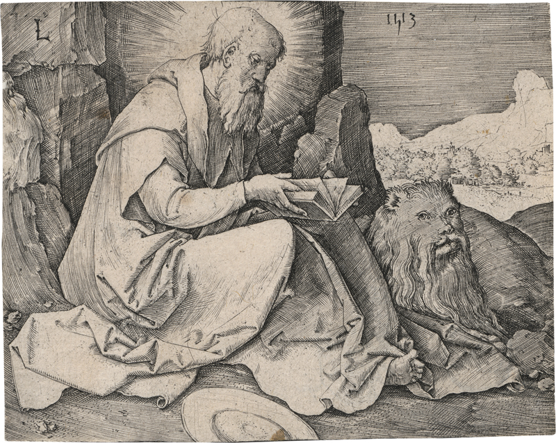 Lot 5144, Auction  127, Leyden, Lucas van, Der hl. Hieronymus in einer Landschaft