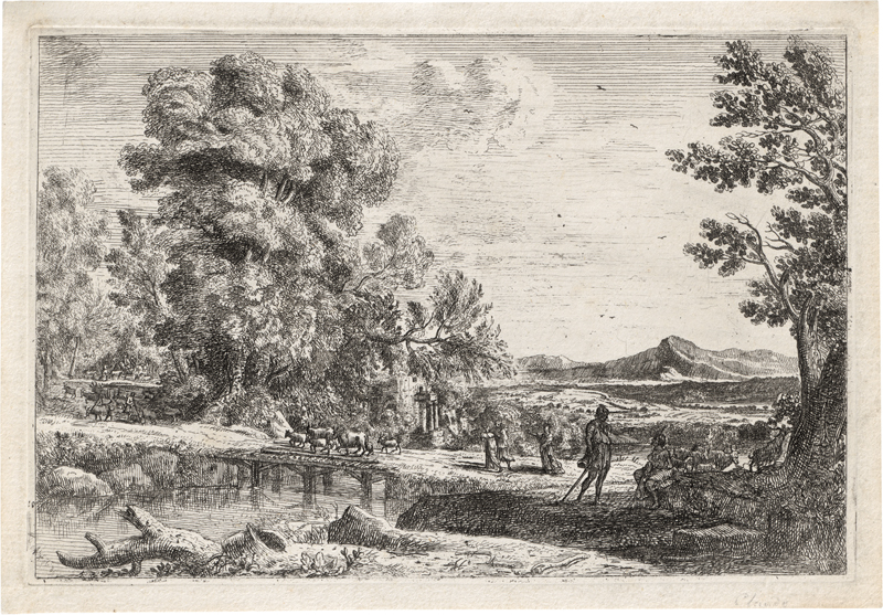 Lot 5146, Auction  127, Lorrain, Claude, Le Pont de Bois (Rebekka und Eliezer)