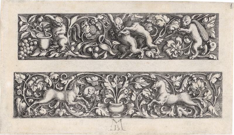 Lot 5173, Auction  127, LeBlon, Michel, Friese mit Tieren und Ranken