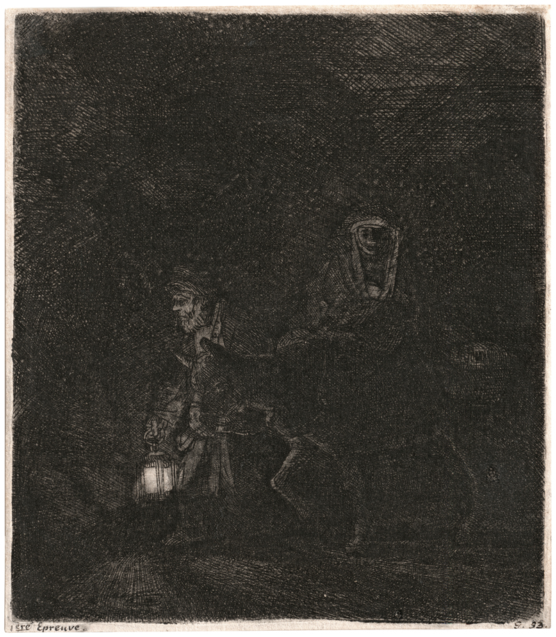 Lot 5196, Auction  127, Rembrandt Harmensz. van Rijn, Die Flucht nach Ägypten, Nachtstück