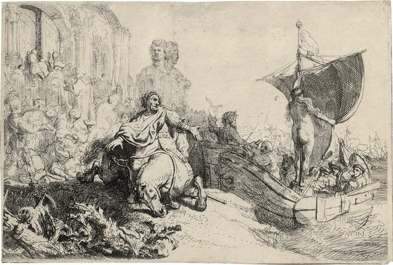 Lot 5201, Auction  127, Rembrandt Harmensz. van Rijn, Das Lob der Schifffahrt