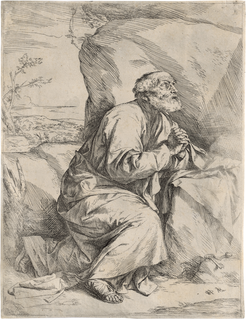 Lot 5211, Auction  127, Ribera, Jusepe de, Die Buße des hl. Petrus