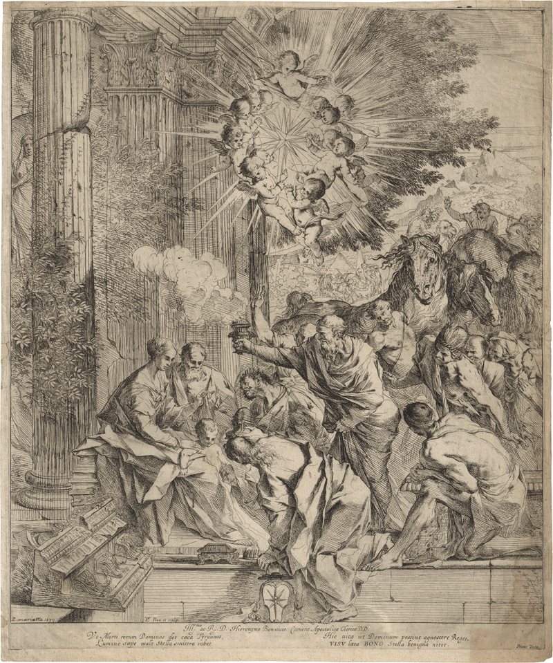 Lot 5234, Auction  127, Testa, Pietro, Die Anbetung der Heiligen Drei Könige