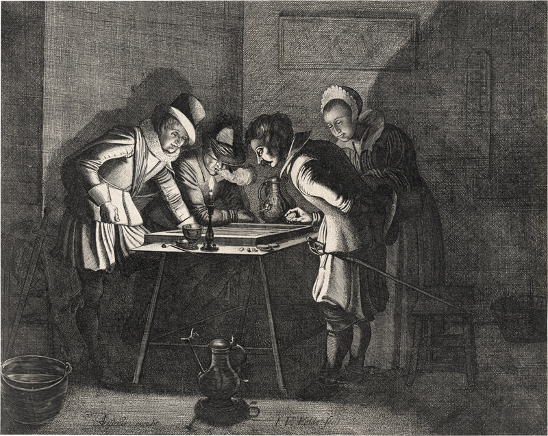 Lot 5238, Auction  127, Velde II, Jan van de, Die Backgammon-Spieler