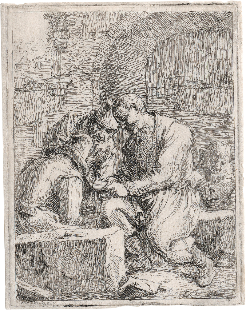 Lot 5248, Auction  127, Wyck, Thomas, Die Kartenspieler