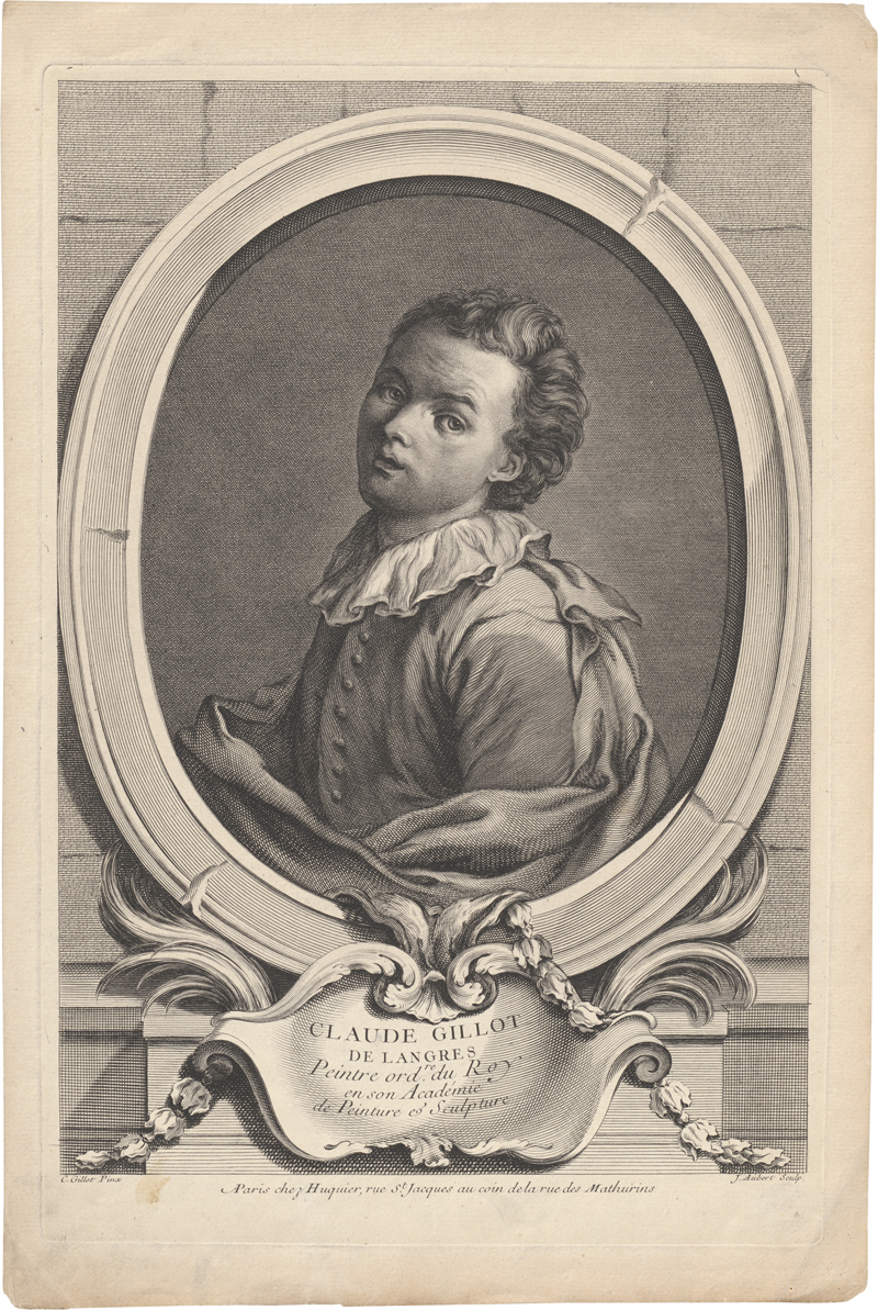 Lot 5265, Auction  127, Gillot, Claude - nach, Bildnis Claude Gillots im ovalen Bildnisausschnitt
